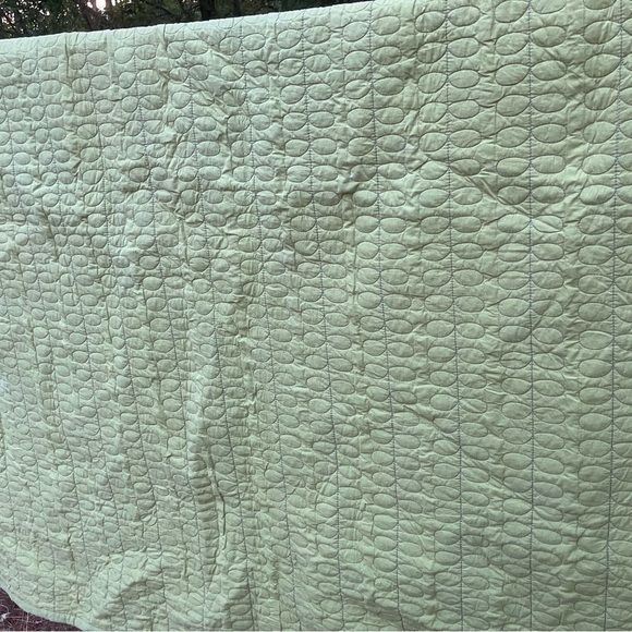 Apt 9 reversible cotton quilted coverlet Full / Wueen lime & gray - Picture 4 of 9